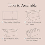 EdenseeLake 40 Pack 4x4x4 inches Shipping Boxes Small Cardboard Boxes for Packing, Moving, Mailing, Brown