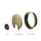2 Pack Desk Grommet 2-1/8 Inch 53mm, Zinc Alloy Computer Desk Wire Hole Cover, Office Desktop Cord Cable Hole Metal Ring, Bronze Tone
