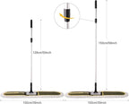 36" Commercial Dust Mops for Floor Cleaning Heavy Duty Floor Duster Mop with Long Handle Hotel Gym Household Cleaning Supplies for Hardwood, Tiles, Marble Floors,Green