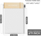 GSSUSA White Bubble Mailers 6X10 Inches 500 Pack, Padded Poly Bubble Mailer, Small Padded Envelopes Strong Adhesion Bubble Envelopes,Self-Seal Mailing Envelopes for Small Business,Package Supplies