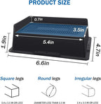 Bed Risers 2 Inch Heavy Duty,Oversized Couch Risers, Extra Wide Furniture Risers for Sofa Table Desk Headboard Chair Lifting,Rectangle Risering Blocks Support 6000 lbs(6 Pack Black)
