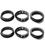 6 pcs Black Snap Bushing 1-3/4" (45 mm) Mounting Diameter, Plastic Cable Hole Grommets for Wiring, Round Nylon Snap in Locking Electrical Wire Cord Hose Tubing Bushings Grommets Protectors