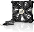 AC Infinity MULTIFAN S3, Quiet 120mm USB Fan, UL-Certified for Receiver DVR PlayStation Xbox Computer Cabinet Cooling