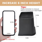 Bed Risers 2 inch, 3 inch, 4 inch, 6 inch or 8 inch Heavy Duty Furniture Risers, Up to 6000 Lbs L Shaped Design Bed Lifts Blocks for Couch Desk Sofa Table (Dark Brown 4 Pack, 6 Inch)