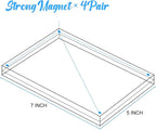 2 Pack Acrylic Picture Frame 5×7 Clear Double Sided Magnetic Photo Frame - Frameless Baby Friend Family Picture Desktop Display with Support Stand and Gift Boxes