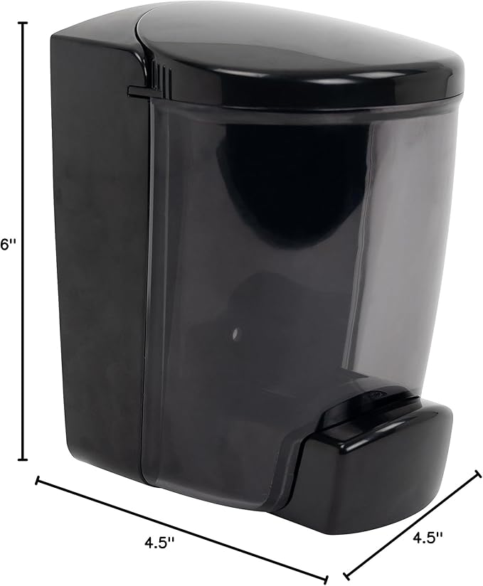 PolyJohn PSD1-1001: Wall-Mounted Liquid Hand Soap & Sanitizer Dispenser - Made in USA, Leakproof, Easy Install, UV Fade Resistant, Durable, Accepts Any Generic soap or Alcohol Based sanitizer