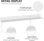 36 Inches Acrylic Wall Shelves 2 Pack, Floating Shelf for Wall Mounting, Acrylic Display Ledges for Funko Pop Figures, Home Décor, Living Room, Gaming Room, Plants(36 inch, White)