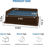 Bed Risers 2 Inch Heavy Duty,Oversized Couch Risers, Extra Wide Furniture Risers for Sofa Table Desk Headboard Chair Lifting,Rectangle Risering Blocks Support 6000 lbs(4 Pack Brown)