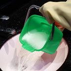 Uiifan 3 Pcs 6 Quart Bucket for Cleaning Small Sanitizing Square Bucket Detergent Pail Plastic Utility Cleaning Pail for Home Commercial Restaurant Kitchen Office School Commercial Use (Multicolor)