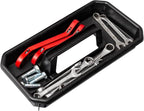 Akro-Mils 09514 ProBox 14-Inch Plastic Toolbox for Tools, Hobby or Craft Storage Toolbox with Removable Tray, 14-Inch x 8-Inch x 8-Inch, Black, 6-Pack