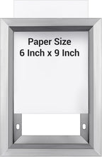 Blulu HPD Inspection Frame Heavy Duty Elevator Certificate and Notice Frame 6 x 9 Inch Interior Stainless Steel Holder for Elevator Interiors Commercial Public Use