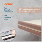 Roving Cove Slim-Fit Edge Protector for Baby Proofing (9ft Small Edge Only), Soft Rubber Foam Furniture Edge Bumper Guard, Desk Edge Cushion, 3M Adhesive, Coffee Brown