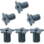 6pc Starlink Cable Grommet 5/8" Silicone Waterproof Wall Hole Pass Through Split Cable Bushings for TV Wire Ethernet Cord, Starlink Cable Routing Kit Accessories, 27.6mm/1.09" Ht, Grey