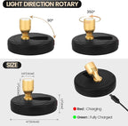 Rechargeable Spotlight, Battery Powered Picture Lights with Remote, Dimmable Plant Spot Light Indoor, Cordless Accent Lighting, LED Uplight for Tree Dartboard Decor Painting Artwork Photo