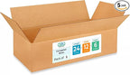 Large Shipping & Moving Boxes 24 x 12 x 6 inches (5-Pack) - Extra Strength 200 lb vs Regular - Corrugated Heavy Duty Moving Boxes - Strong Large Shipping Box - IDL Packagingby IDL Packaging