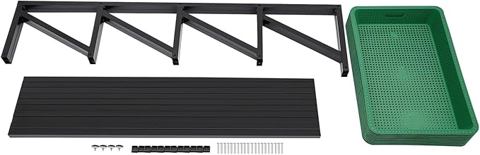 5 Tiers Retail Display Rack, Large Capacity Market Shelf Fruit and Vegetable Basket Stand Rack Set for Kitchen, Office, Store, Supremarket Utility Storage Shelves