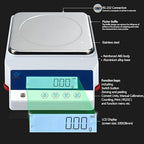 Lab Balance Scale 3000gx0.01g High Precision Electronic Digital Analytical Balance Gram Scale .01g Accuracy Gn DWT GSM Unit Laboratory Kitchen Jewelry Scientific Gold Industrial Postal Scales