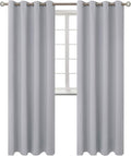 BGment Room Darkening Curtains 108 Inches Long - Grommet Thermal Insulated Drapes Window Treatment Curtains for Bedroom, 2 Panels, 52 x 108 Inch, Light Grey