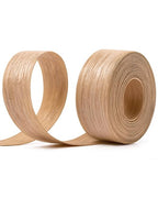 Red Oak Edge Banding 3/4 inch x 10 ft Real Wood Veneer Plywood Edge Banding Iron-on Pre-glued Veneer Edging Tape for Cabinet Repairs Furniture Restoration