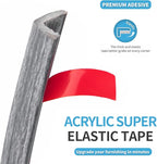 Art3d 20ft Vinyl Corner Trim Peel and Stick for Tile and Wall Edges, Furniture Decoration (Grey Oak)