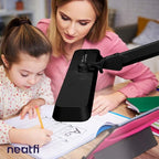 Neatfi (New Model) XL 2,500 Lumens LED Task Lamp with Clamp, 5 Light Modes, 3000-6000K Correlated Color Temperature, 30W, Dimmable, 324 Pcs SMD LED, Desk Light for Home, Office (CCT, Black)