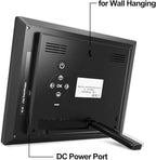 【New 2024】 Digital Calendar Alarm Day Clock - with 8" Large Screen Display, am pm, Multiple Alarms, for Impaired Vision People, The Aged Seniors, The Dementia, for Desk, Wall Mounted, Black