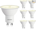 BUBO GU10 LED Bulb 6W Equivalent 50W, 3000K Warm White 650 Lumens, Non-Dimmable GU10 Bulb Replacement for Track Lighting, MR16 LED Bulb for Kitchen, Range Hood, Living Room, Bedroom, 6 Pack