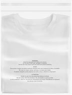 iMailer - 1000 Count - 12" x 15" Clear Plastic Poly Bags with Suffocation Warning for Clothing, T-Shirts,Shipping, Packaging -Resealable Adhesive,Not Strong