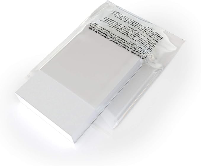 Poly Bags with Suffocation Warning – 8x10" Clear Resealable Bags – 200 Pack Self-Seal Packaging Bags for Shipping and Retail – Retail Supply Co