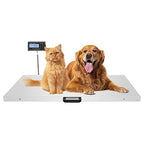 Dog Scale,1100Lbs Digital Livestock Scale,Large Pet Vet Scale,Stainless Steel Platform Electronic Postal Shipping Scale for Heavy Duty Large Hog Sheep Goat Pig Sheep 500 KG