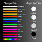 Custom LED Logo Sign, Round Acrylic Custom Logo for Business, Personalized Backlit Illuminated Logo Neon Sign with Metal for Wall Decor, Beauty Salon, Nail Hair Studio, Office, Boutique, Outdoor