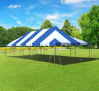 TentandTable 20' x 40' Premium Canopy Tent, Blue/White, Outdoor Pole Tent, 80-160 Person Capacity for Parties, Weddings, Events, Commercial and Residential Use, Large Heavy Duty Vinyl Canopy Tents