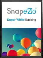 SnapeZo 23.4 x 33.1 (A1 Euro Size) Black Poster Frame, Front-Loading, Wall Mount, Aluminum 1.25" Profile, Professional Series