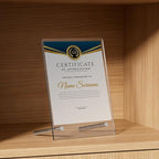 L-Shaped Acrylic Sign Holder – Shatterproof Clear Display Stand for Menu, Flyer, or certificate Display – Impact-Resistant Acrylic Table Sign Frame (8.5x11 inch 3pack)