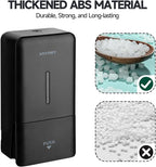27oz (800 ml) Manual Wall Mounted Soap Dispenser, Ideal for Commercial Bathrooms Restaurants Hotels, Use with Liquid Hand Soap Shampoo, ABS Black