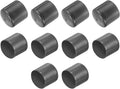 uxcell 10pcs Rubber End Caps 55mm(2 3/16") ID Vinyl Round End Cap Cover Screw Thread Protector Dark Grey