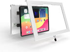 TABcare Locking Anti-Theft Metal Case for iPad Pro 13" M4 2024 M5 2025 for Kiosk, POS, Store, Show Display, Time Clock (White)