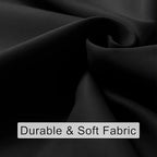 JIUZHEN Blackout Doorway Curtains 80 inch Length - 2 Panels Thermal Insulated Privacy Soundproof Rod Pocket Closet Door Curtains Room Divider for Bedroom,Office, 42 x 80 inches, Black