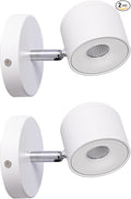 2 Packs Aisilan Modern Adjustable Wall Sconce LED Fixture Warm White Ceiling Spot Wall Light for Hallway Gallery Display Kitchen Bedroom 7W 3000K