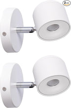 2 Packs Aisilan Modern Adjustable Wall Sconce LED Fixture Warm White Ceiling Spot Wall Light for Hallway Gallery Display Kitchen Bedroom 7W 3000K