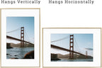 Frametory, 16x24 Metal Picture Frame with Mat for 12x18 Picture & Real Glass, Aluminum Photo Frame Collection (Gold, 2 Pack)