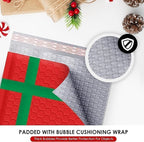 Christmas 10x13 Inch Poly Bubble Mailers |Self Seal Padded Envelopes for Thick books | Air Cushioned Bubble Mailer | Usable Size 9.5x13 Inch | Waterproof Lightweight Mailing | 100 Pack Bulk