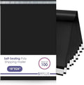 Black Large Poly Mailers 19x24 Inch | Strong Adhesive Self-Seal Mailer Bags | Tear, Tamper, Water Resistant Shipping Envelopes | Thick Strong polymailer Bags XL Clothing Shipping Bags | 100 Pcs Bulk