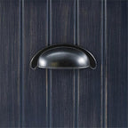 Pemberly Row Modern Wood 4 Hook Hall Tree in Distressed Navy