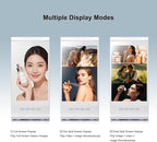 Digital Signage Display for Tabletop ,Interactive Digital Signage with Double 8 inch LCD Touch Screen and WIFI Connected,Rechargeable 23200mAh Battery,Portable Advertising Kiosk for Restaurants,Bar, Hotel ,Cafe (White)