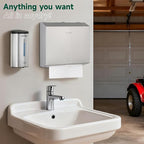 Professional 750ml Automatic Wall-Mounted Soap Dispenser with Anti-Corrosion Coating (Brushed Stainless Steel)