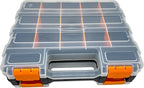 Small Parts Tool Box, RC Hardware Organizer Box Adjustable Compartments Removable Dividers for Hardware, Screws, Nuts, Bolts, Washers, Nails, Fasteners, Tools