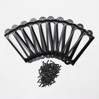 40pcs Black Metal Label Holders Office Library File Drawer Cabinet Card Tag Label Holder Metal Frame 60mm x 17mm