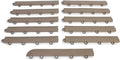 Big Floors Transition Edge Kit, Durable Interlocking Modular Garage Floor Edging, Compatible with RaceDeck, GarageTrac and GarageDeck Products (Beige, 11 Pack, Fem)