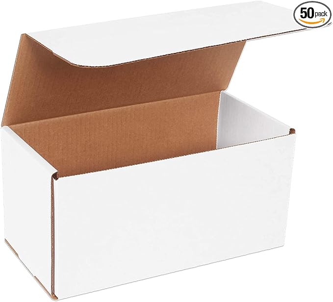 BOX USA Shipping Boxes Small 12"L x 6"W x 6"H, 50-Pack | Corrugated Cardboard Box Mailer for Packing, Moving and Storage 1266